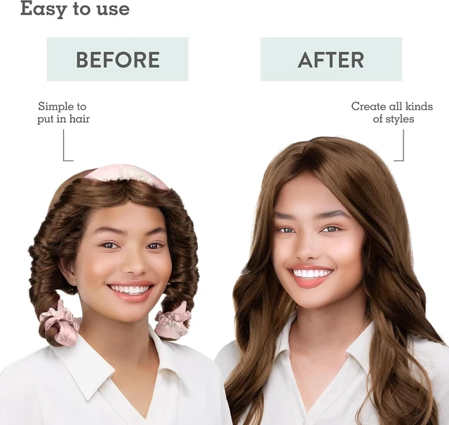 Alt view image 3 of 6 - Brook + Bay Heatless Hair Curler-Overnight Heatless Curls, Heatless Curling Rod for Short & Long Hair & Headband Hair Curlers to Sleep in - Pale Rose
