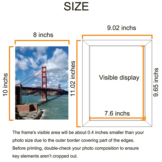 Alt view image 3 of 7 - LUCKYLIFE 8x10 Picture Frame Brown for Wall Mounting or Tabletop Display, 2 Pack