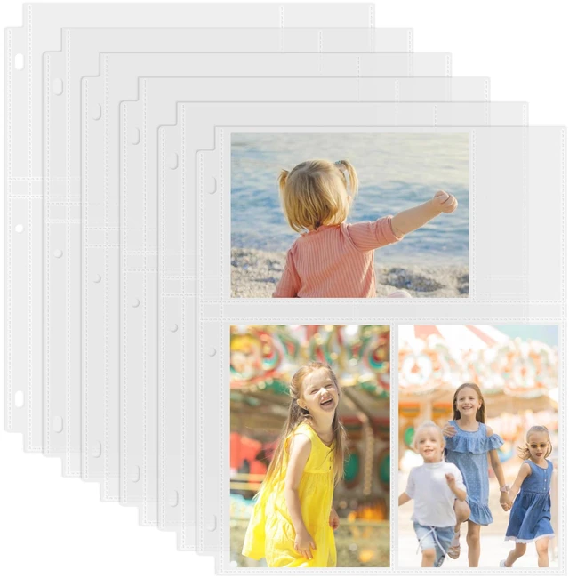 Main image of 50 Pack 4 x 6 Photo Sleeves for 3 Ring Binder(300 Pictures)