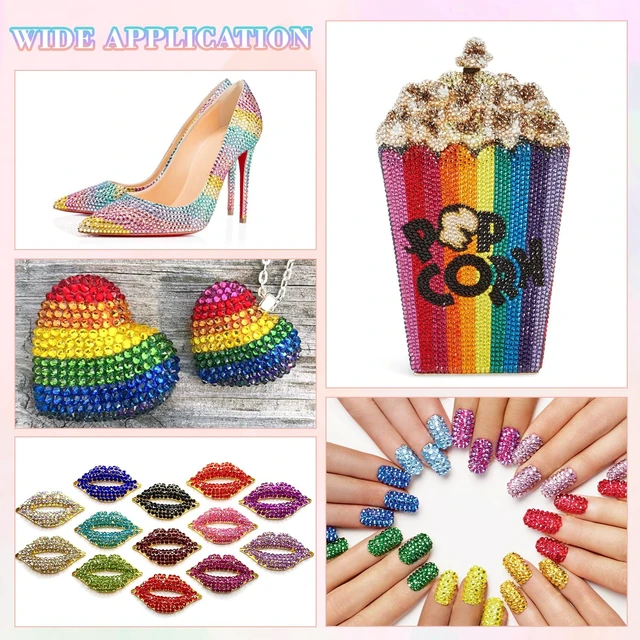Alt view image 6 of 7 - BELLEBOOST 24000Pcs 3mm Resin Rhinestones Bedazzling Kit with Glue