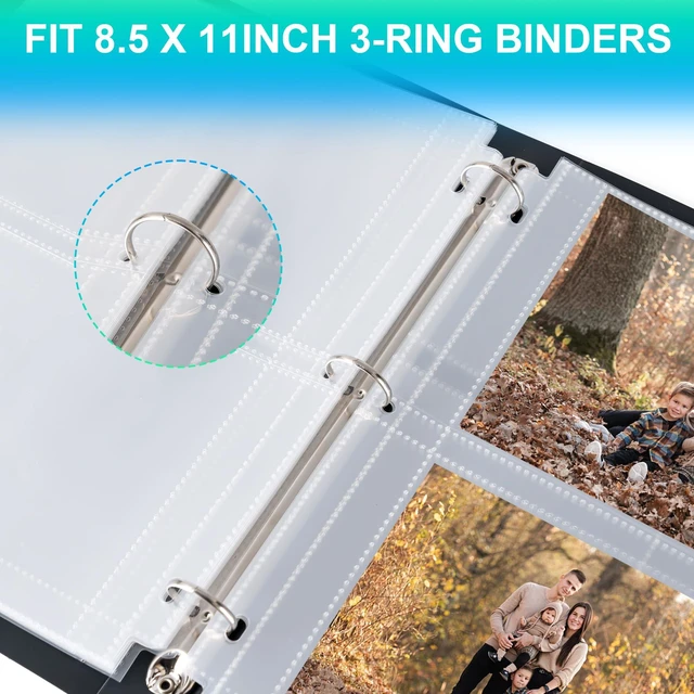 Alt view image 5 of 7 - 50 Pack 4 x 6 Photo Sleeves for 3 Ring Binder(300 Pictures)