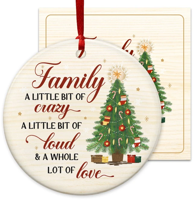 Main image of WRAPIX Family Christmas Ornaments 2026 - Christmas Funny Gifts for Family