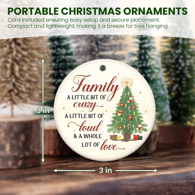 Alt view image 3 of 7 - WRAPIX Family Christmas Ornaments 2026 - Christmas Funny Gifts for Family