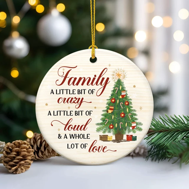 Alt view image 6 of 7 - WRAPIX Family Christmas Ornaments 2026 - Christmas Funny Gifts for Family
