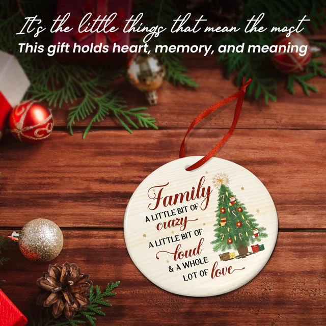 Alt view image 7 of 7 - WRAPIX Family Christmas Ornaments 2026 - Christmas Funny Gifts for Family