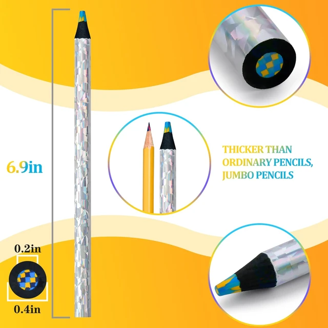 Alt view image 2 of 7 - FilmHOO 12 Rainbow Colored Pencils,Stocking Stuffers for Kids 4-12 Year Old