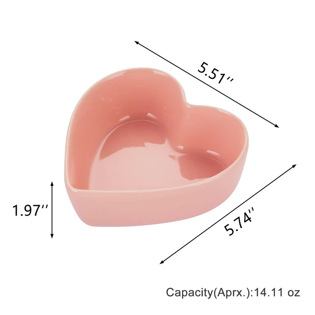 Alt view image 2 of 7 - WHJY Cute Heart Shaped Bowls, Red Candy Dish, Cute Candy Bowl for Valentines Day, Date Night