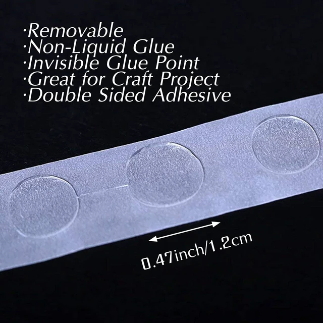 Alt view image 2 of 6 - ALLFUN 1000 Pieces Glue Point Dots Double Sided Adhesive for Balloons Craft