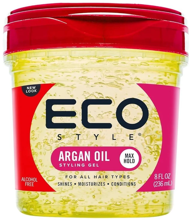 Main image of Eco Style Moroccan Argan Oil Styling Gel - Promotes Healthy Hair - Nourishes And Repairs - Delivers Long Lasting Shine - Provides Maximum Hold and Helps Tame Frizz - Ideal For All Hair - 8 oz
