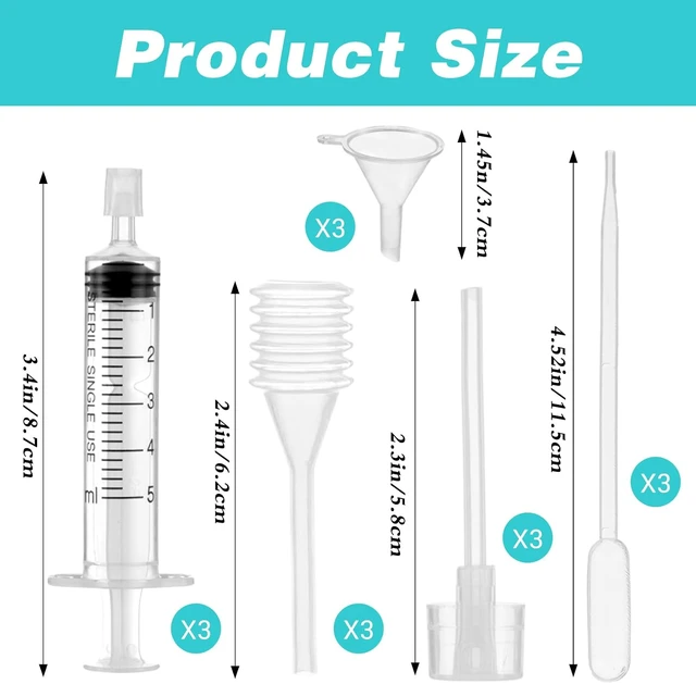 Alt view image 6 of 6 - 3 Set Perfume Refill Tool Kit Perfume Decanter Kit