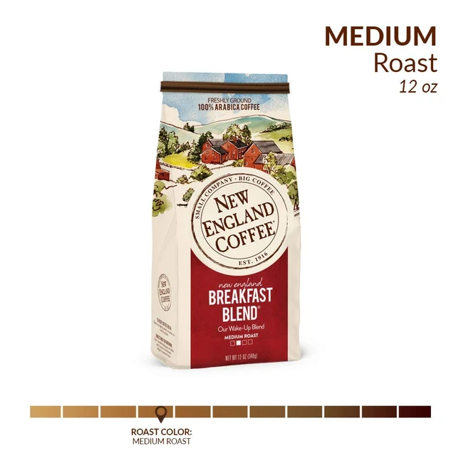 Alt view image 3 of 7 - New England Coffee Breakfast Blend Ground Coffee 12oz (Pack of 1)