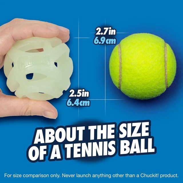 Alt view image 3 of 6 - Chuckit! Air Glow Fetch Ball Dog Toy, Medium 2.5in, 2 Pack