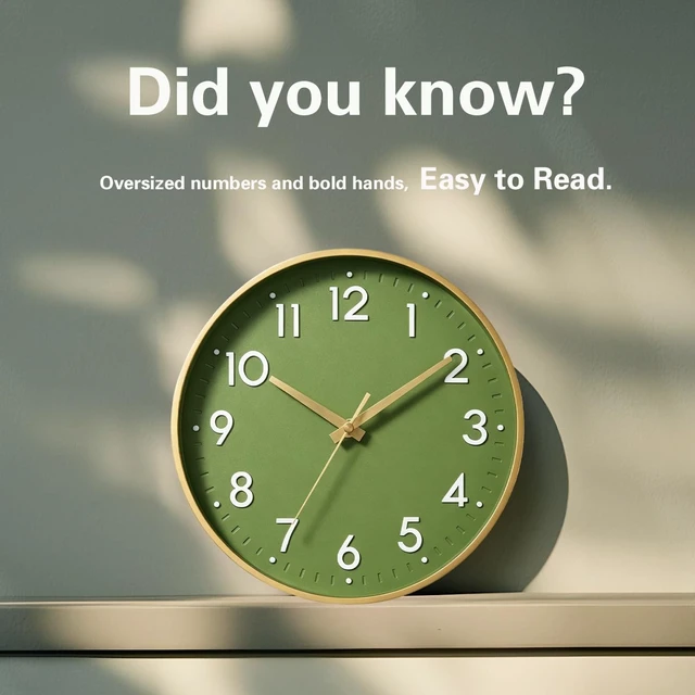 Alt view image 5 of 7 - Small 8 Inch Modern Wall Clock Battery Operated Silent Non Ticking Analog