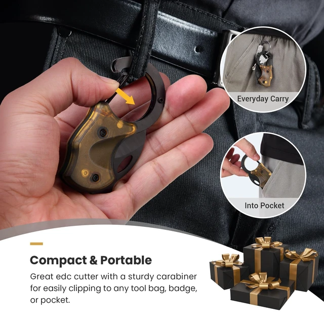 Alt view image 6 of 7 - FUNBRO Small Pocket Knife, Cool Box Cutter with 1.34 Inch Sharp Blade
