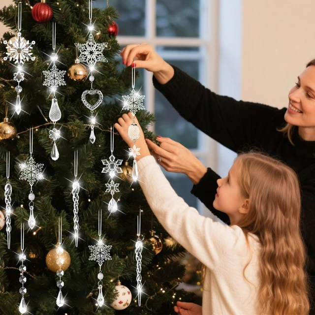 Alt view image 2 of 7 - 21Pcs Christmas Tree Ornaments Hanging Decorations for Xmas New Year Party
