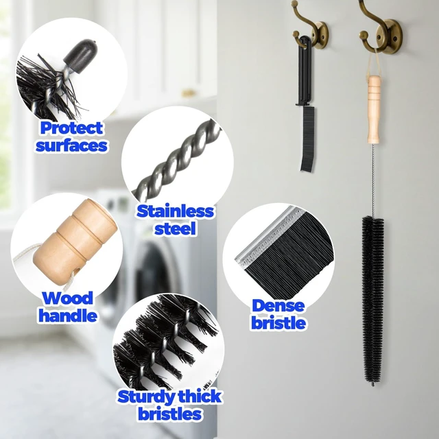 Alt view image 6 of 6 - Holikme Dryer Vent Cleaner Kit - Flexible Lint Brush Remover Cleaning Tool