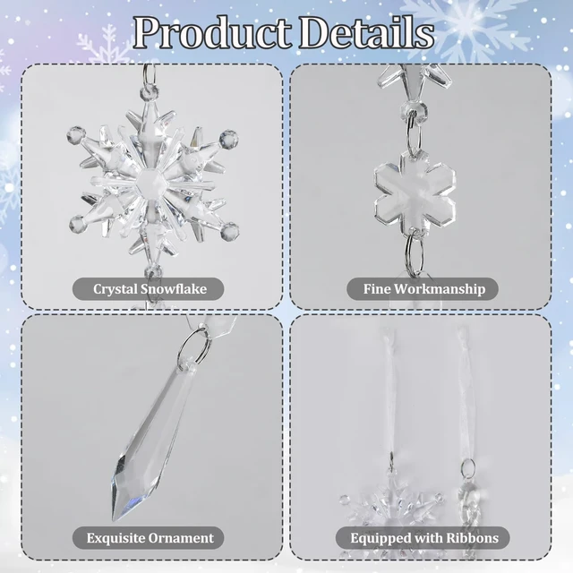 Alt view image 6 of 7 - 21Pcs Christmas Tree Ornaments Hanging Decorations for Xmas New Year Party