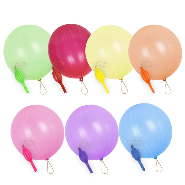 Alt view image 6 of 7 - RUBFAC Punch Balloons, Birthday Balloons Party Favors For Kids, 36Pcs Thickened Heavy Duty Neon Punching Bouncy Ball for Party Goodie Bag Stuffers Exciting Outdoor Play Supply