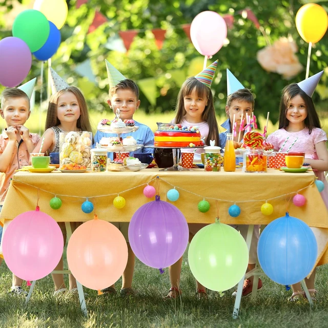 Alt view image 7 of 7 - RUBFAC Punch Balloons, Birthday Balloons Party Favors For Kids, 36Pcs Thickened Heavy Duty Neon Punching Bouncy Ball for Party Goodie Bag Stuffers Exciting Outdoor Play Supply