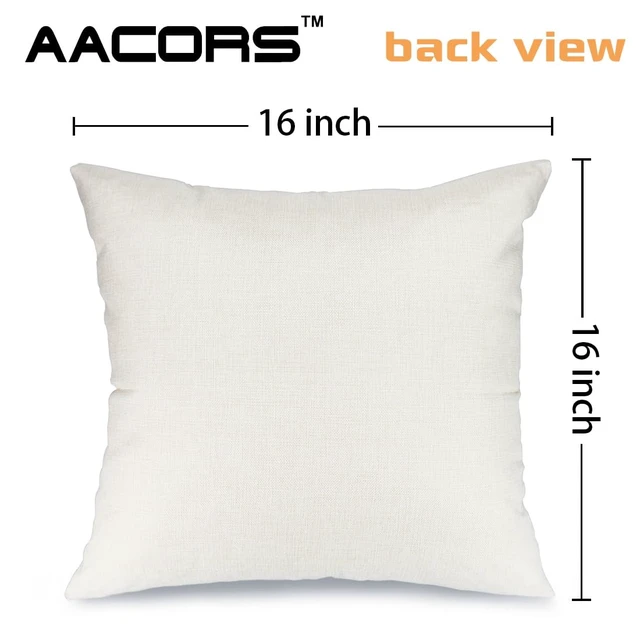 Alt view image 6 of 7 - AACORS Christmas Pillow Cover 16X16 Set of 2, Red Baubles Christmas Tree Bird Stars Decoration Holiday Farmhouse Winter Pillow Case for Sofa Couch Decor AA616-16-2