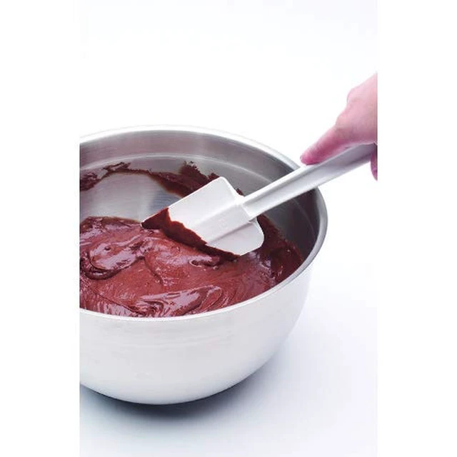 Alt view image 2 of 5 - Rubbermaid Commercial Products Cold Temperature Scraper Spatula, White, 9.5 Inch, Clean-Rest Design