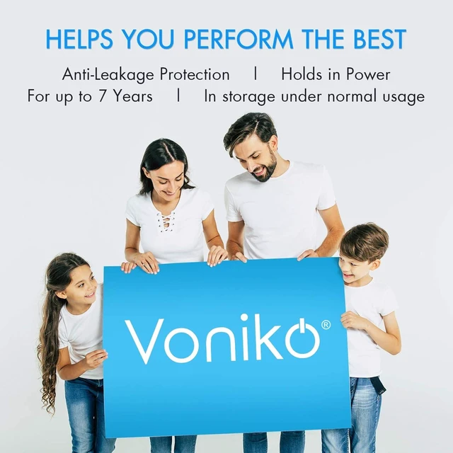 Alt view image 7 of 7 - Voniko CR2032 3V Lithium Batteries 6 Pack for Child Safety, Compatible with AirTag, Key Fobs, Thermometers, Scales 7 Years Shelf Life