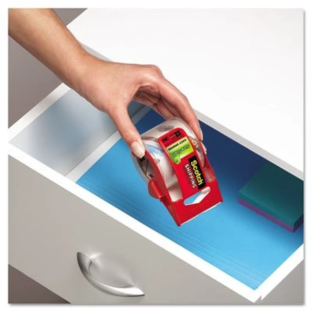 Alt view image 2 of 7 - Scotch Brand Sure Start Shipping Packaging Tape with Dispenser, 2 Inches x 800 Inches (145), Clear