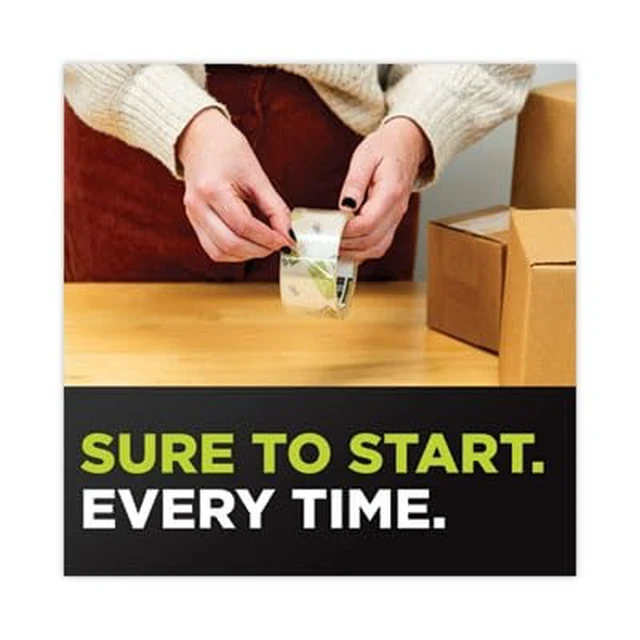 Alt view image 5 of 7 - Scotch Brand Sure Start Shipping Packaging Tape with Dispenser, 2 Inches x 800 Inches (145), Clear