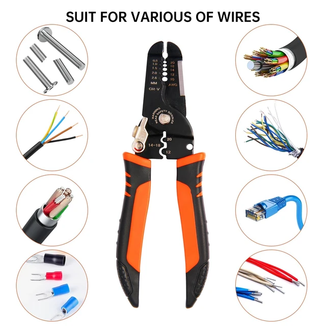 Alt view image 6 of 7 - Wire Stripper, 3-rd Generation Wire Strippers or Crimping Tool, 5-IN-1 Wire Crimper or Cutter, 10-20 AWG Electric Wire, Multi-Function Hand Tools