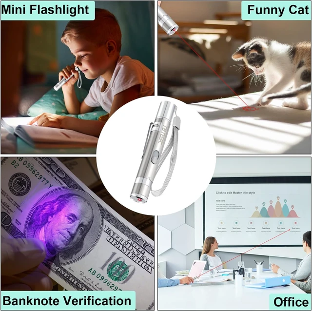 Alt view image 7 of 7 - TBTeek Cat Toys, Rechargeable, 3 Light Modes & 5 Fun Patterns