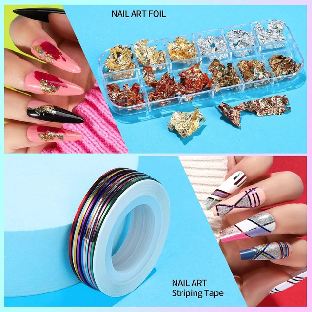 Alt view image 3 of 6 - Teenitor Nail Art Brushes Set, Nail Art Tools, Nail Art Kit, Nail Art Supplies, Nail Rhinestones, Nail Accessories For Nail Art