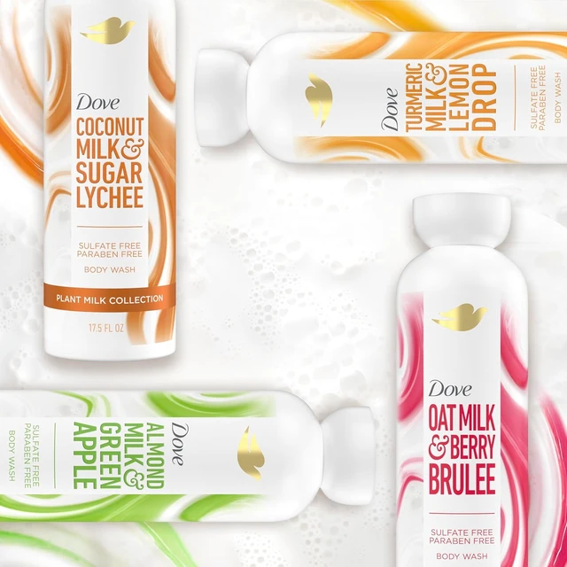 Alt view image 5 of 7 - Dove Plant Milk Cleansing Body Wash Oat Milk & Berry Brulee 17.5 fl oz