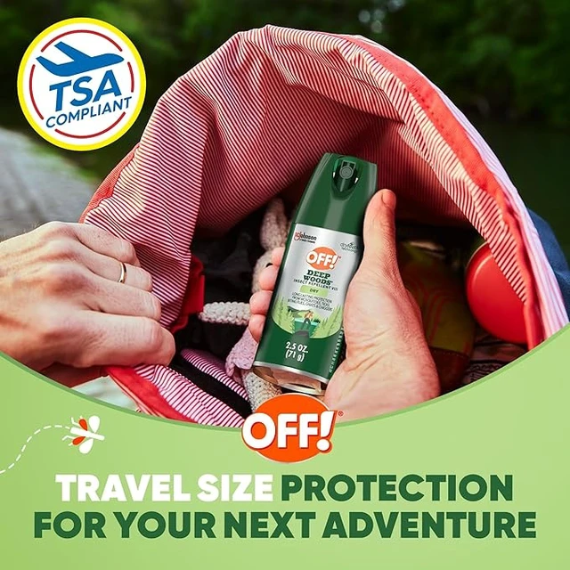 Alt view image 6 of 7 - OFF! Deep Woods Dry Insect & Mosquito Repellent Bug Spray, 2.5 oz