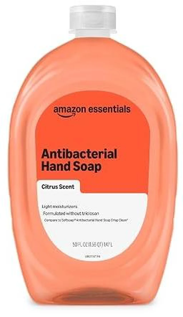 Main image of Amazon Basics Liquid Hand Soap Refill, Light Moisturizing, Triclosan-Free, Phthalate-Free, Paraben-Free, Citrus, 50 Fl Oz (Pack of 1) (Previously Solimo)