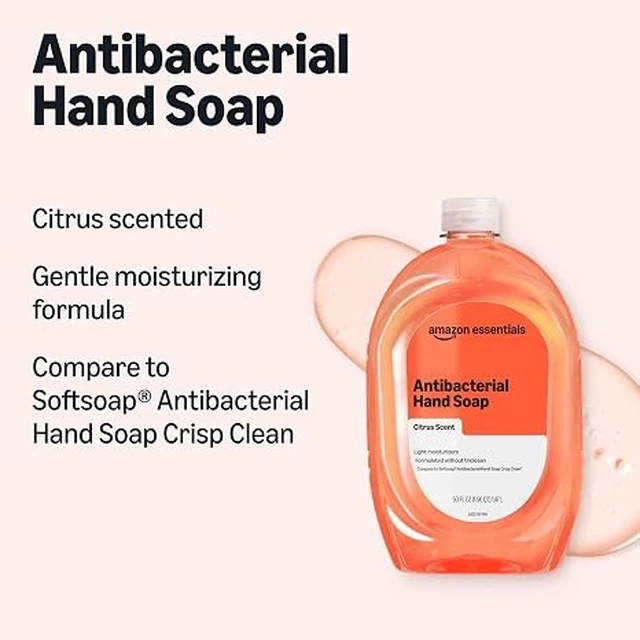 Alt view image 6 of 6 - Amazon Basics Liquid Hand Soap Refill, Light Moisturizing, Triclosan-Free, Phthalate-Free, Paraben-Free, Citrus, 50 Fl Oz (Pack of 1) (Previously Solimo)