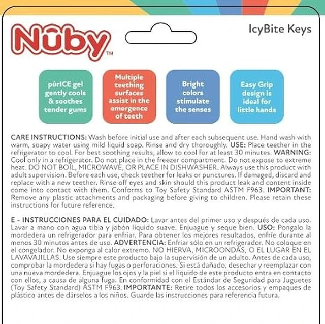 Alt view image 3 of 5 - Nuby Ice Gel Teether Keys