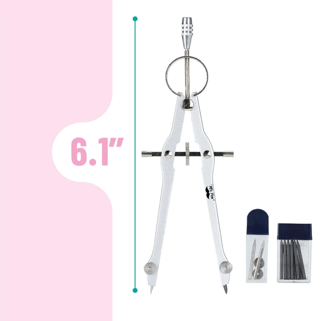 Alt view image 3 of 7 - Mr. Pen- Protractor and Compass Set, Compass Protractor Set, Protractor