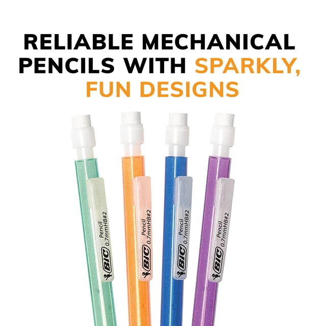 Alt view image 7 of 7 - BIC Xtra-Sparkle Number 2 Mechanical Pencils, 24-Count Pack, 0.7mm Point