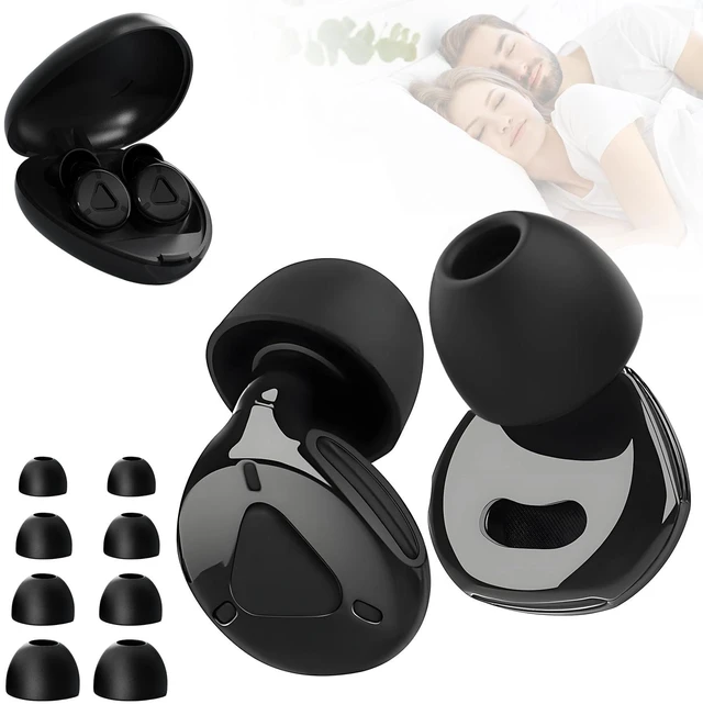 Main image of Noise Cancelling Ear Plugs for Sleeping, Adjustable Concert Earplugs for Hearing Protection with 8 PCS Food Grade Silicone Reusable 45 db Earplugs The Combined Material Reduces Noise