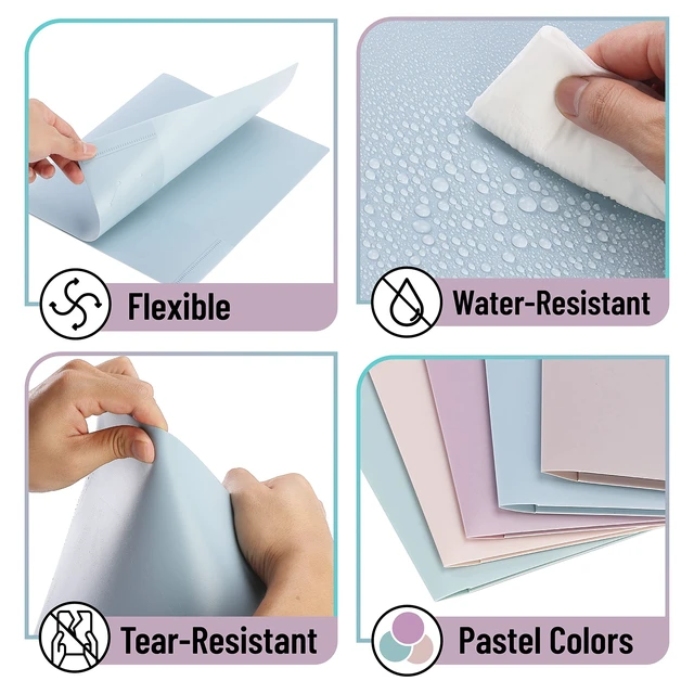 Alt view image 5 of 7 - Mr. Pen- Plastic Folders with Pockets, 5 pcs | Aesthetic File Folder with Business Card Slot, 2-Pocket Folder, Back to School, Office, Filing Supplies