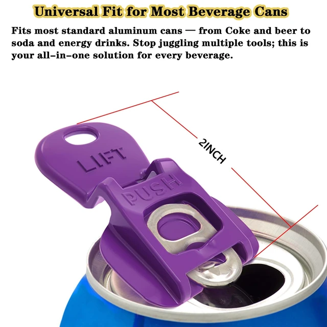 Alt view image 7 of 7 - 6PCS Colorful Soda Can Tab Openers & Leak-Proof Drink Covers(New model)