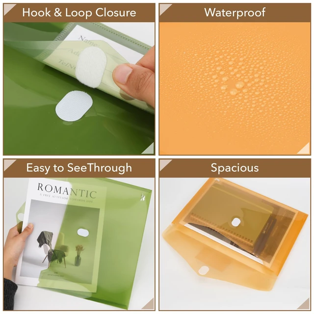 Alt view image 3 of 7 - Mr. Pen- Plastic Envelopes, 10 Pack, A4 & Letter Size, Clear Poly Envelopes