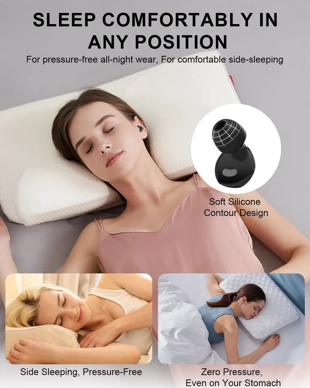 Alt view image 6 of 7 - Noise Cancelling Ear Plugs for Sleeping, Adjustable Concert Earplugs for Hearing Protection with 8 PCS Food Grade Silicone Reusable 45 db Earplugs The Combined Material Reduces Noise