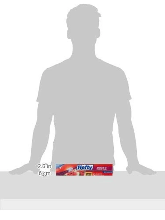 Alt view image 3 of 7 - Hefty Slider Jumbo Storage Bags, Extra Large 2.5 Gallon Size, 12ct
