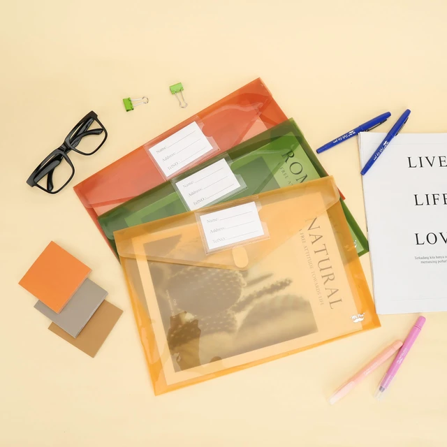 Alt view image 7 of 7 - Mr. Pen- Plastic Envelopes, 10 Pack, A4 & Letter Size, Clear Poly Envelopes