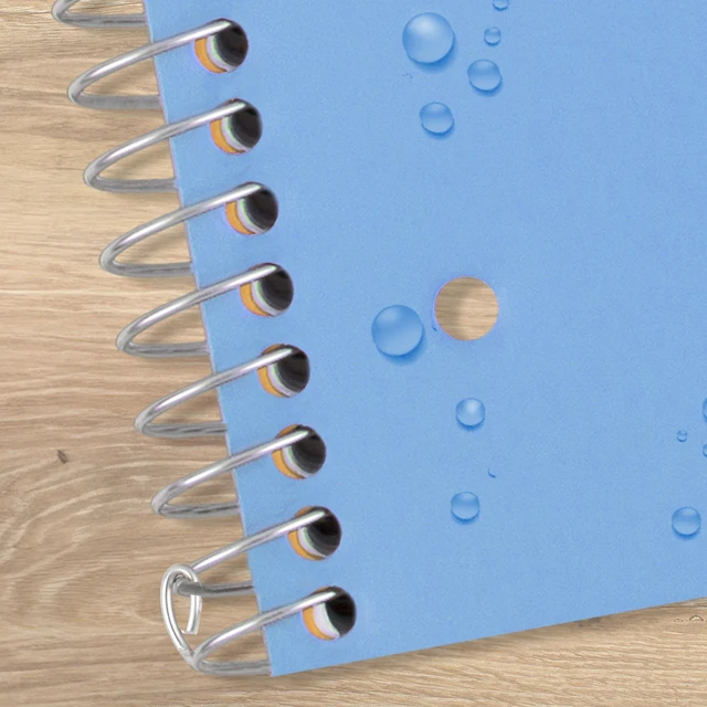 Alt view image 7 of 7 - Five Star Spiral Notebook + Study App, 3 Subject, Wide Ruled Paper, 8" x 10-1/2", 150 Sheets, Fights Ink Bleed, Water Resistant Cover, Tidewater Blue (73184)