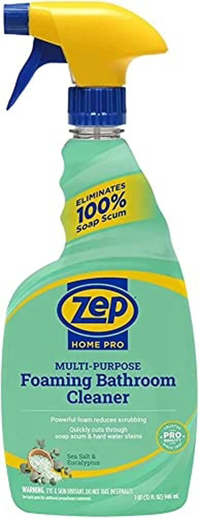 Alt view image 6 of 6 - Zep Home Pro Multi-Purpose Foaming Bathroom Cleaner - 32 Fl. Oz. - R53106 - Pro Trusted Cleaning Power: Now in Refreshing Scents and Family Friendly Formulas (1)