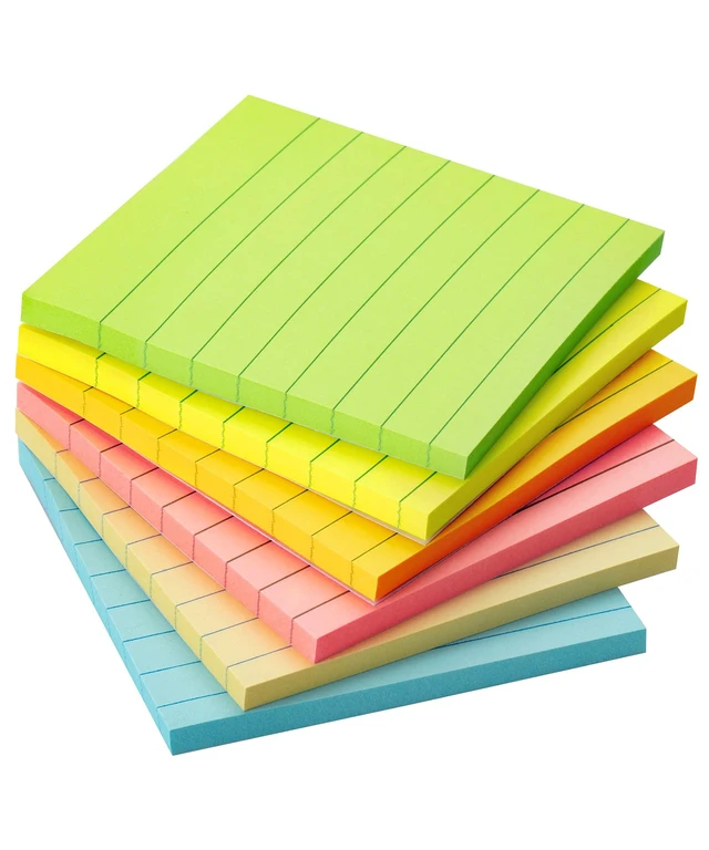 Alt view image 7 of 7 - Mr. Pen- Lined Sticky Notes, 3" x 3", 6 Pads, 45 Sheets/Pad