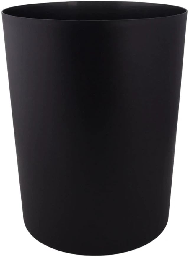 Main image of Mainstays 5 Gallon Plastic Wastebasket, Open Top, Matte Black
