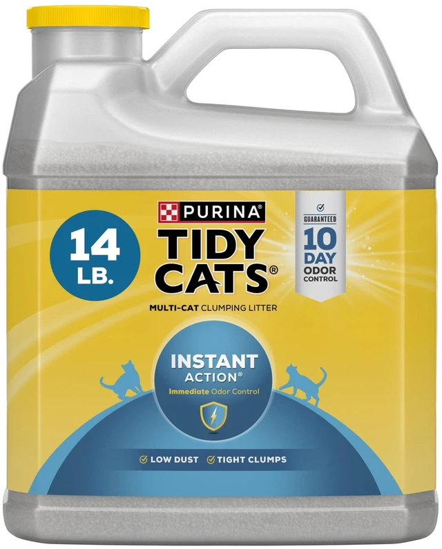 Main image of Purina Tidy Cats Instant Action Clumping Cat Litter, Floral Scent, 14 lb Jug